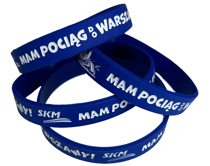 Opaski silikonowe z tłoczeniem